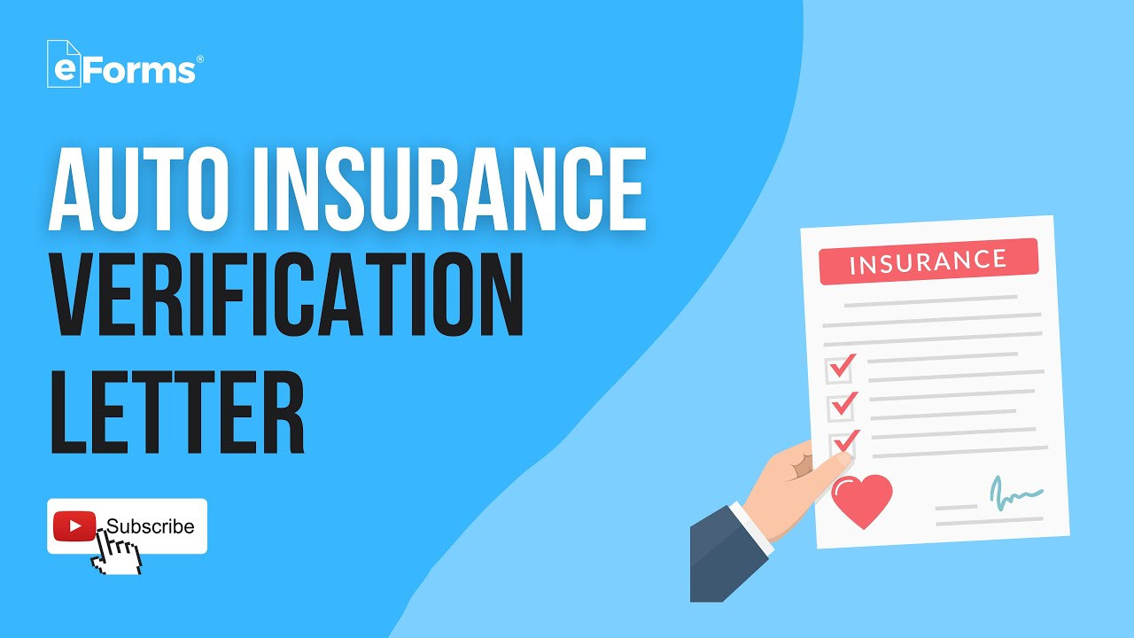 Auto Insurance Verification Letter - EXPLAINED