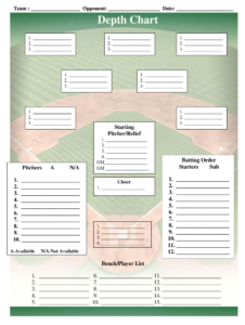 baseball depth chart template
