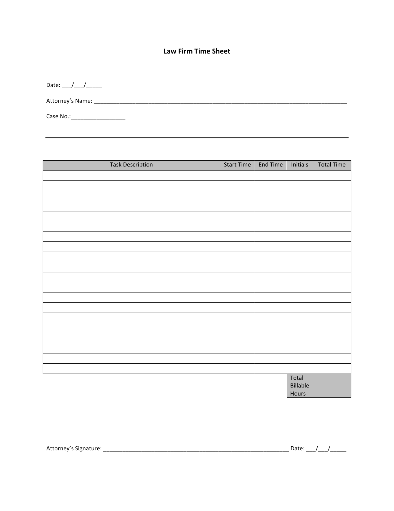 sample attorney timesheet template