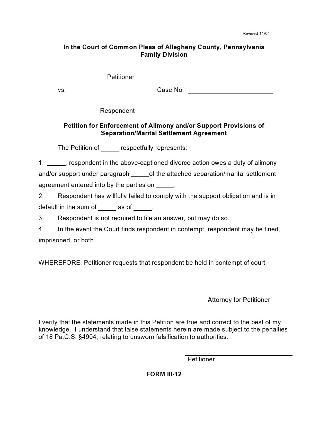 sample Settlement Agreement Template