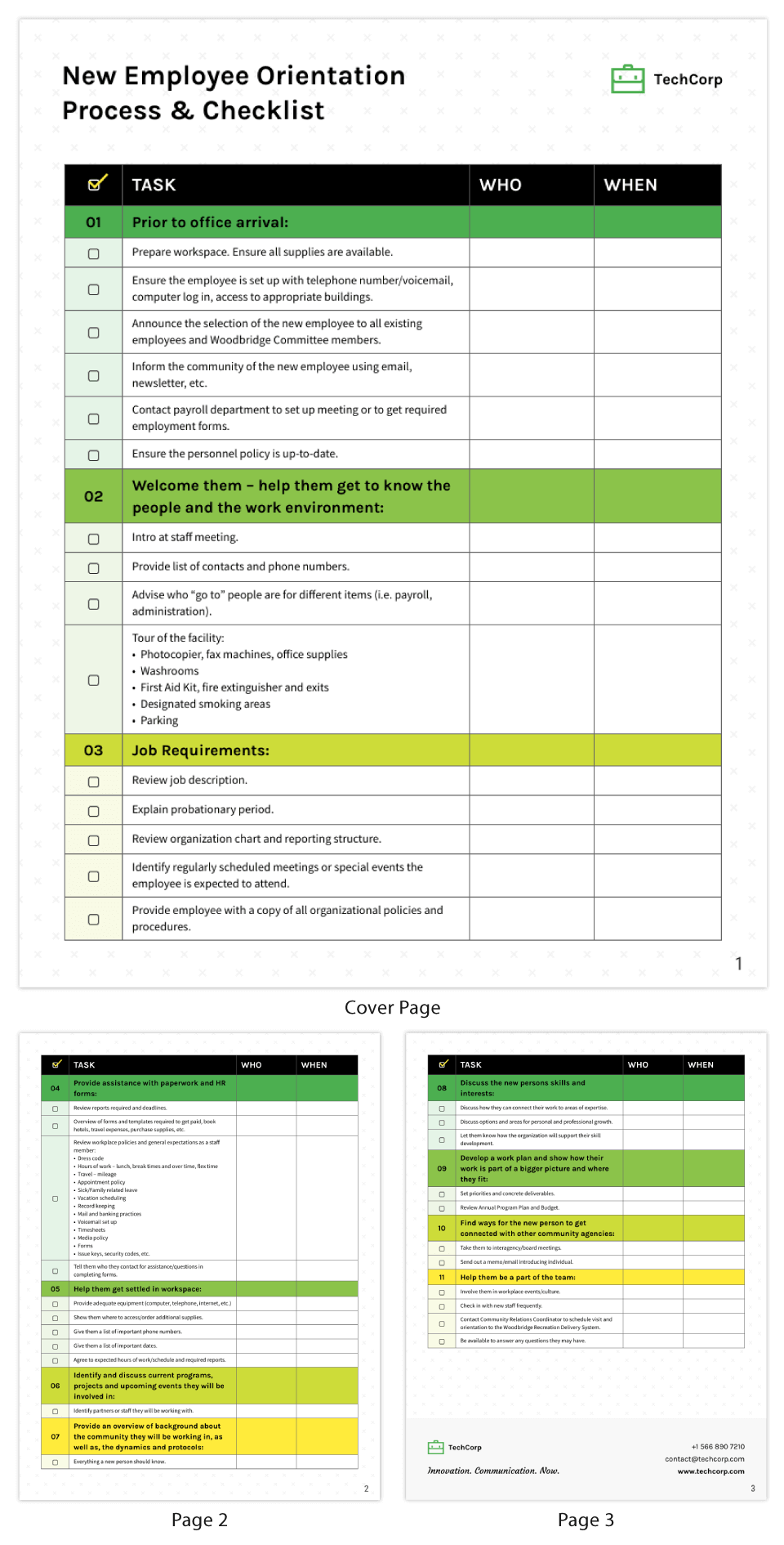 sample onboarding checklist template