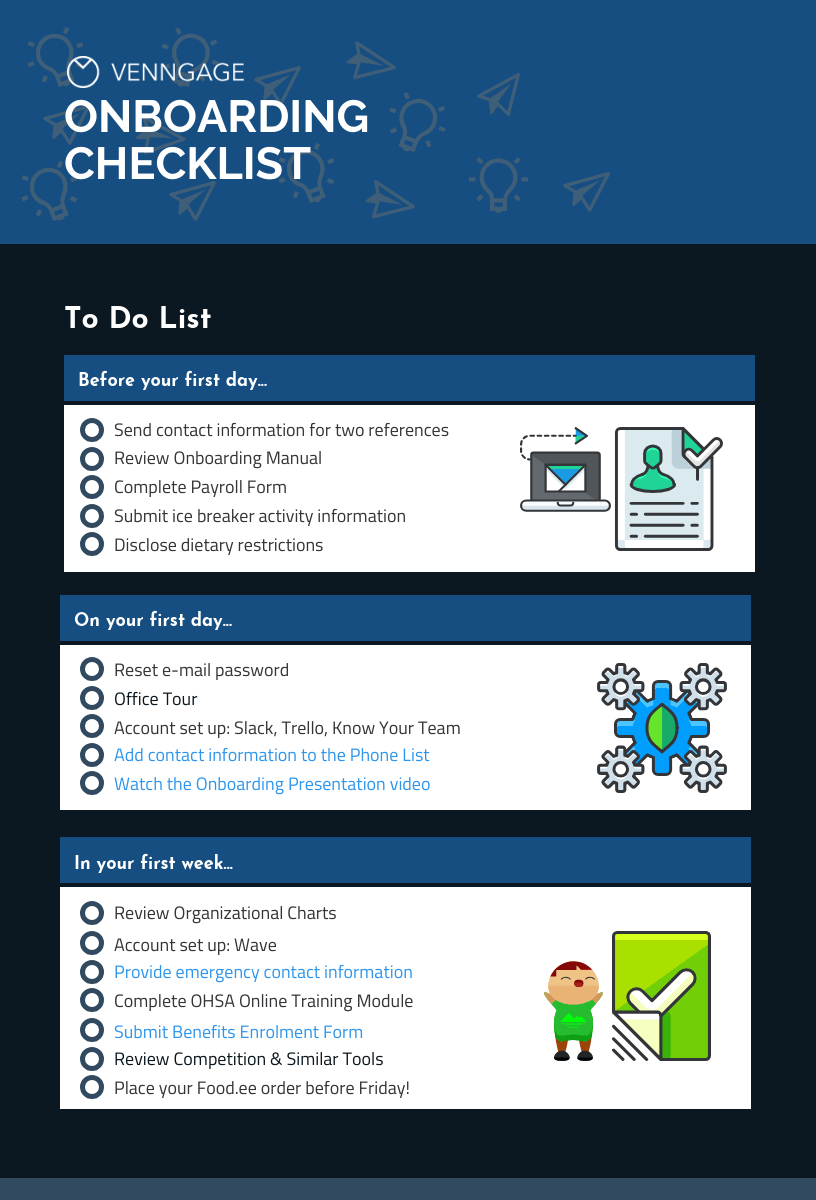 sample onboarding process checklist template