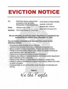 sample of printable eviction notice template