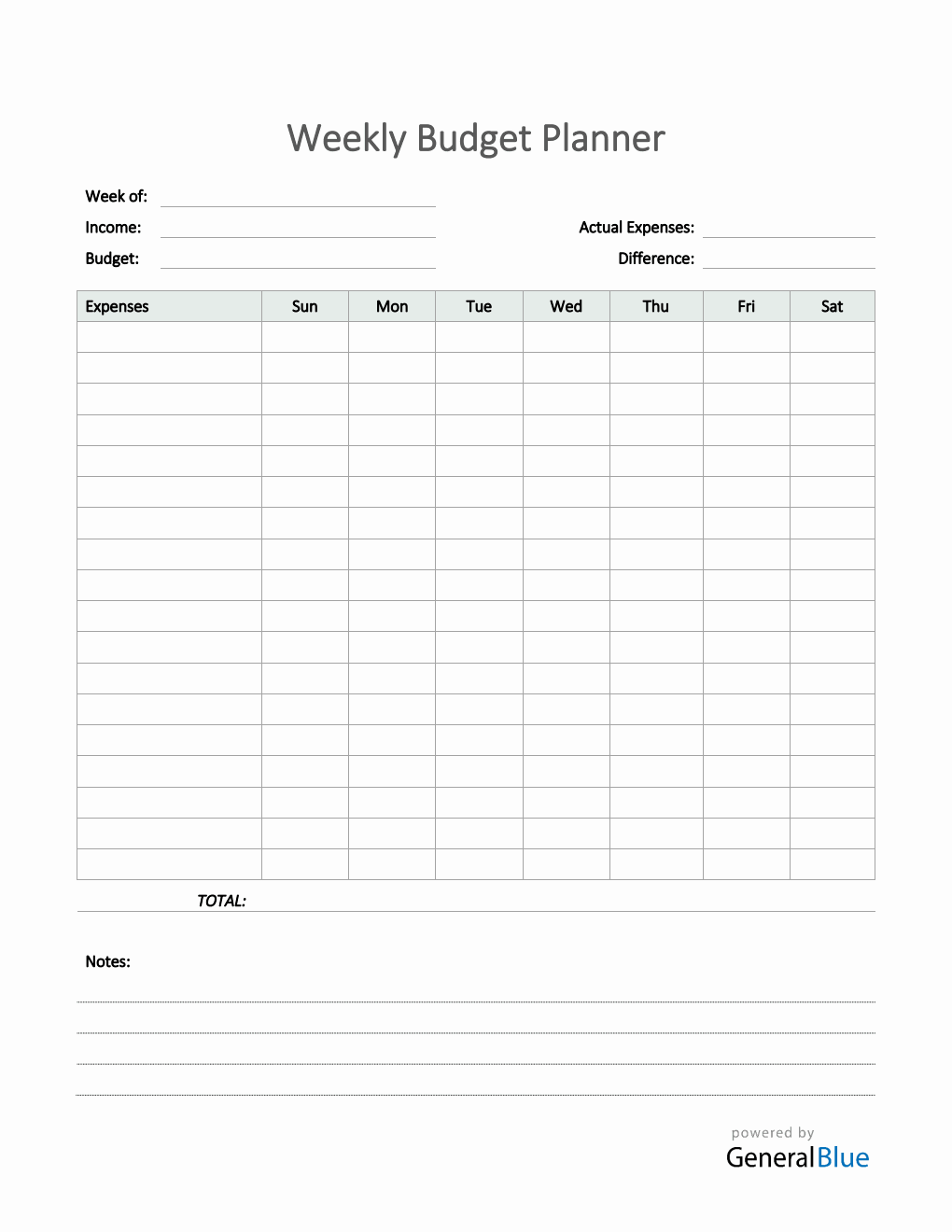 sample simple family budget template