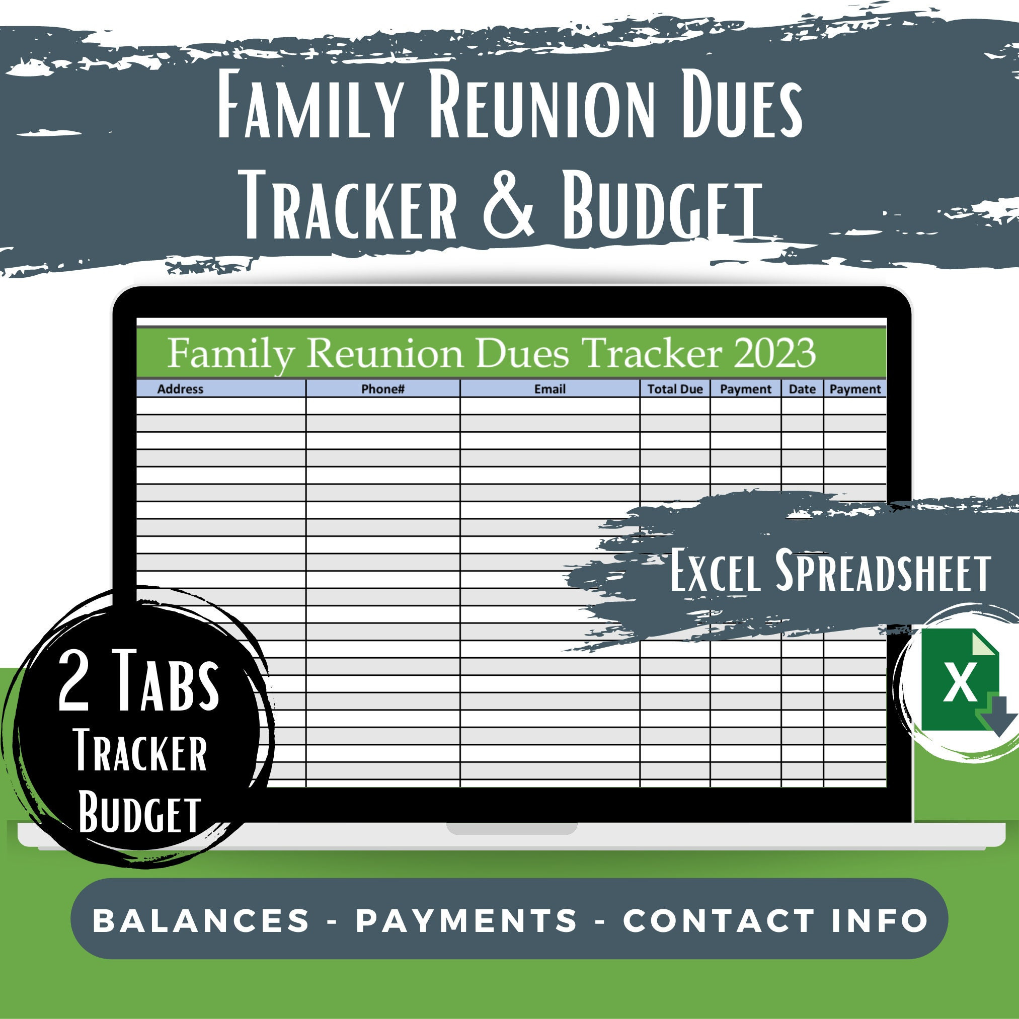 sample family reunion budget template