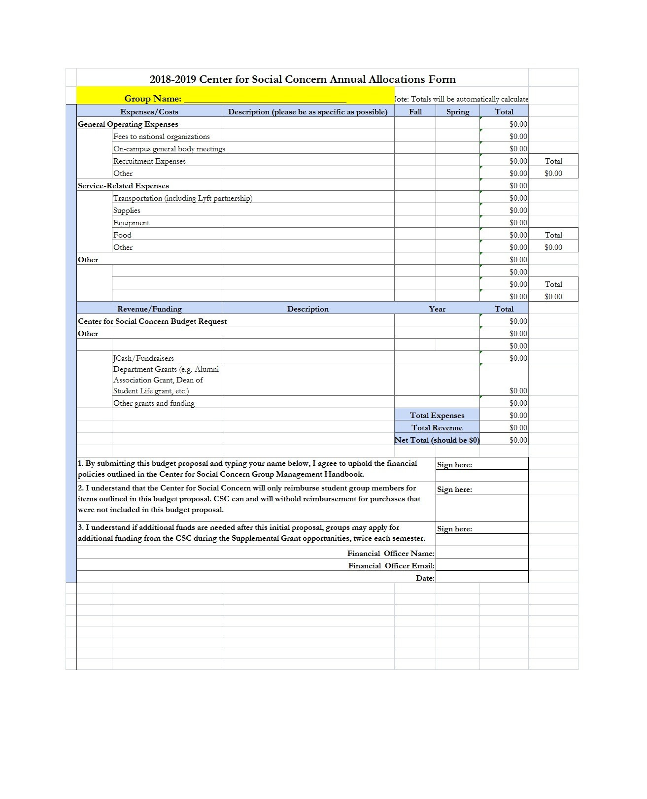 sample simple grant proposal budget template