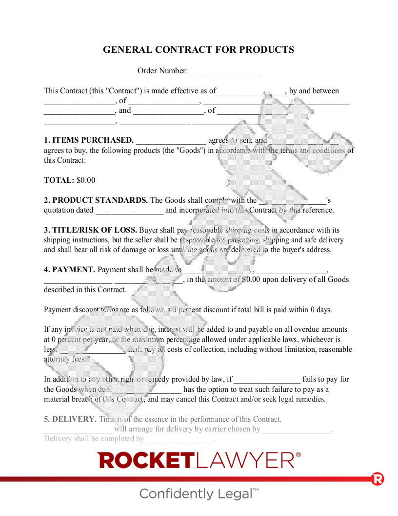 sample business agreement template