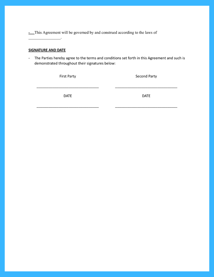 sample addendum agreement template