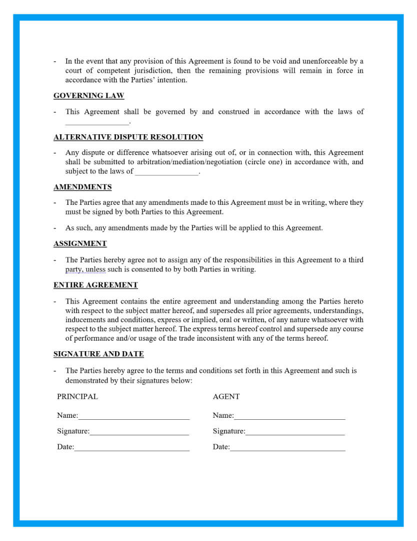 sample sales commission agreement template