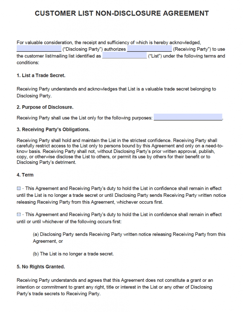 sample Staff Confidentiality Agreement Template