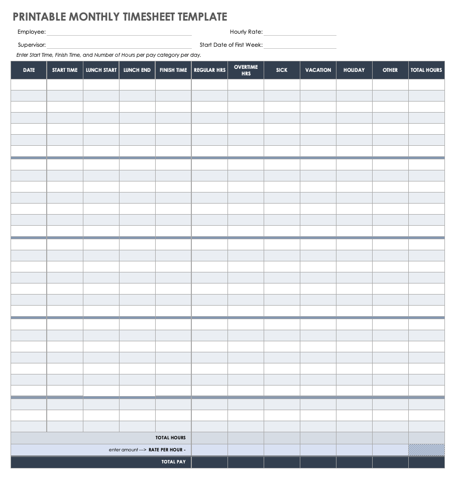 sample hourly timesheet template