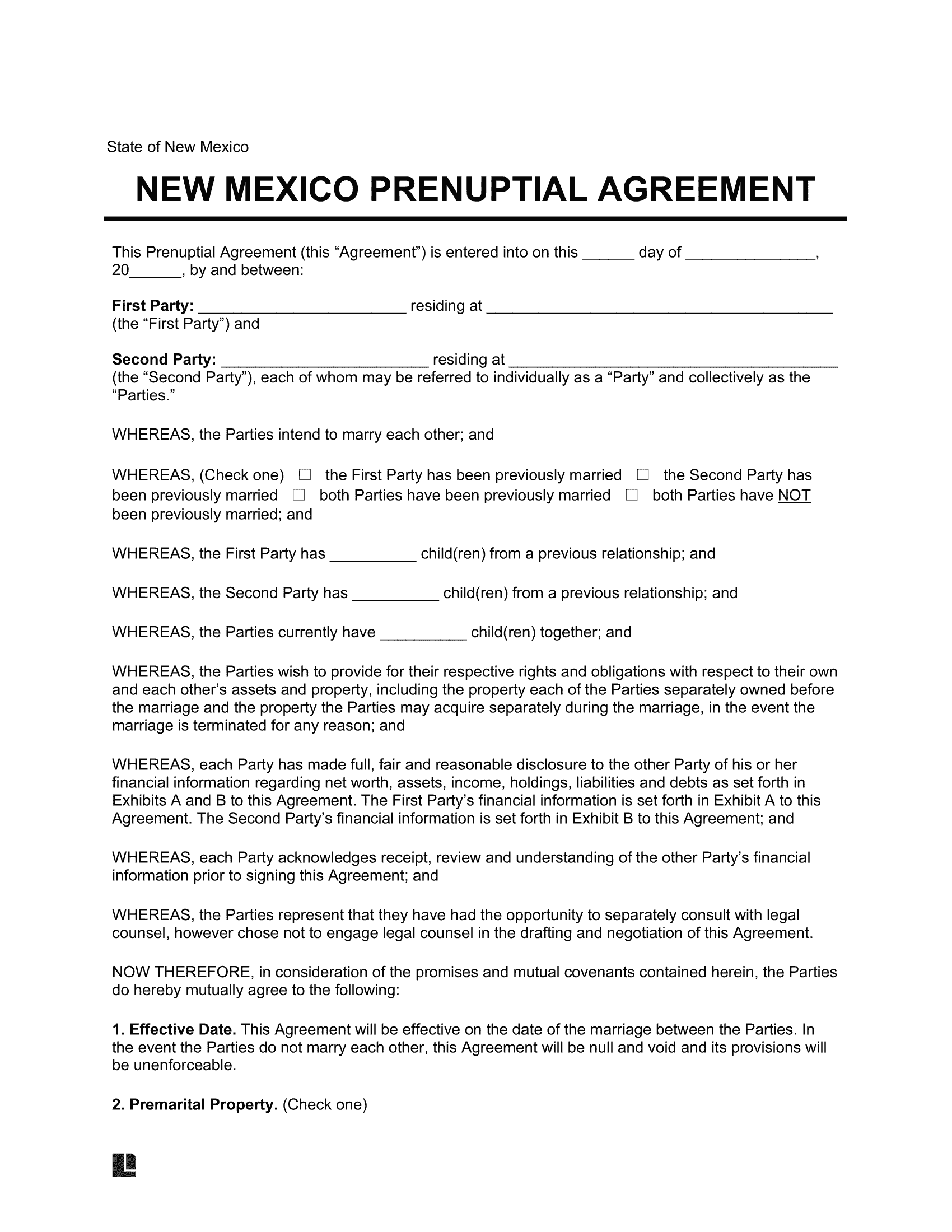 sample prenuptial agreement template