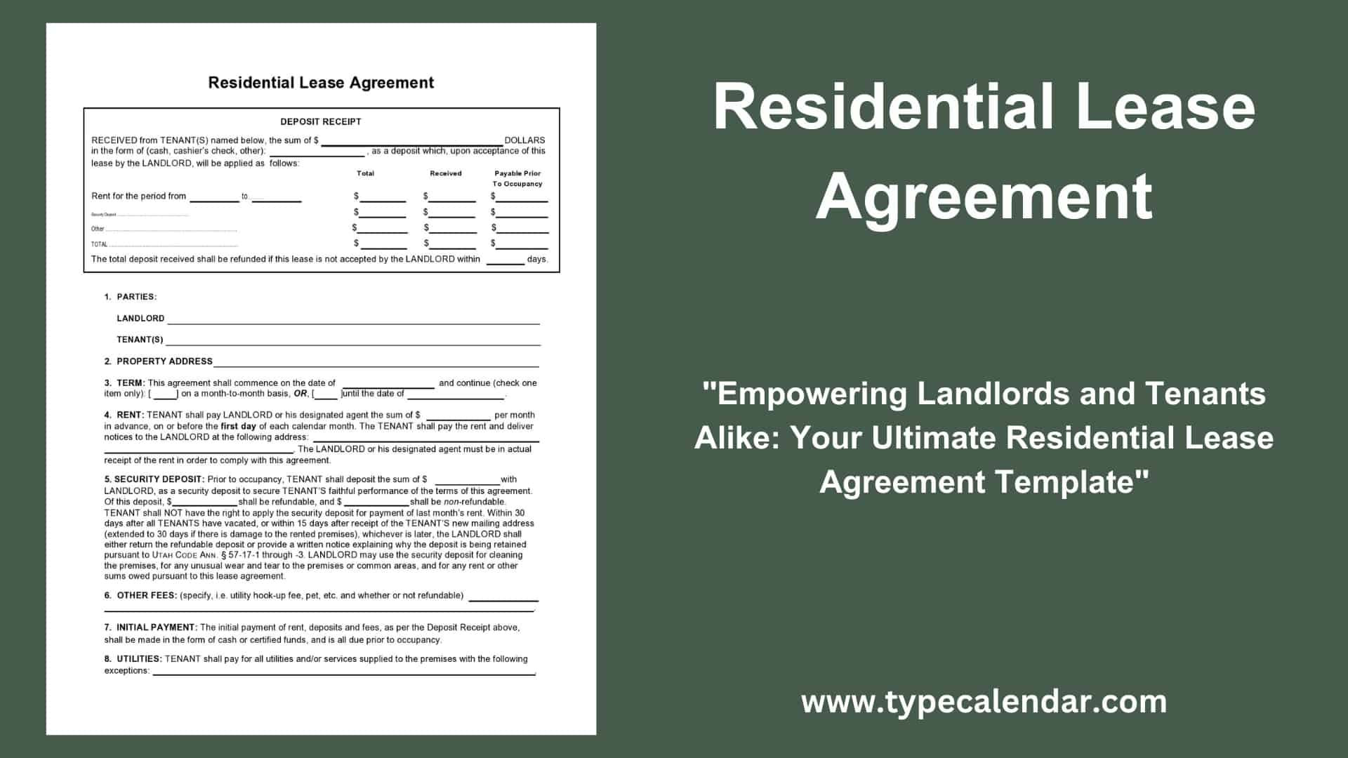 sample lease of agreement template