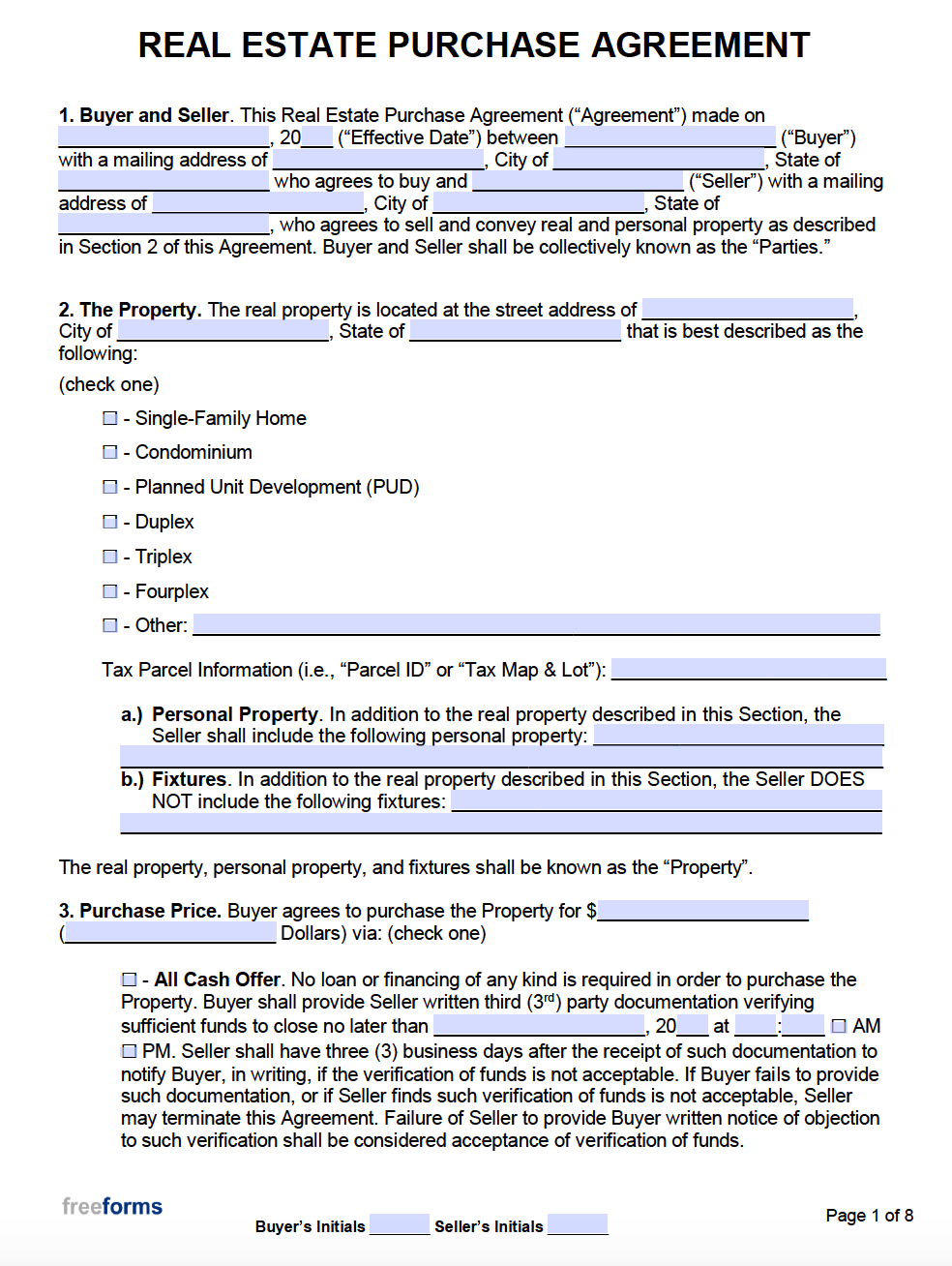 sample buying agreement template