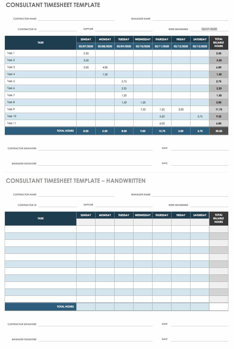 sample security guard timesheet template