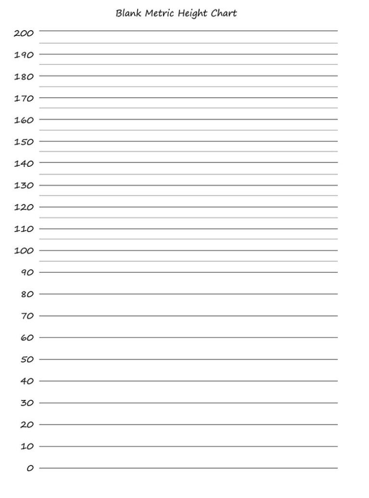 Height Chart Template Sample Bogiolo