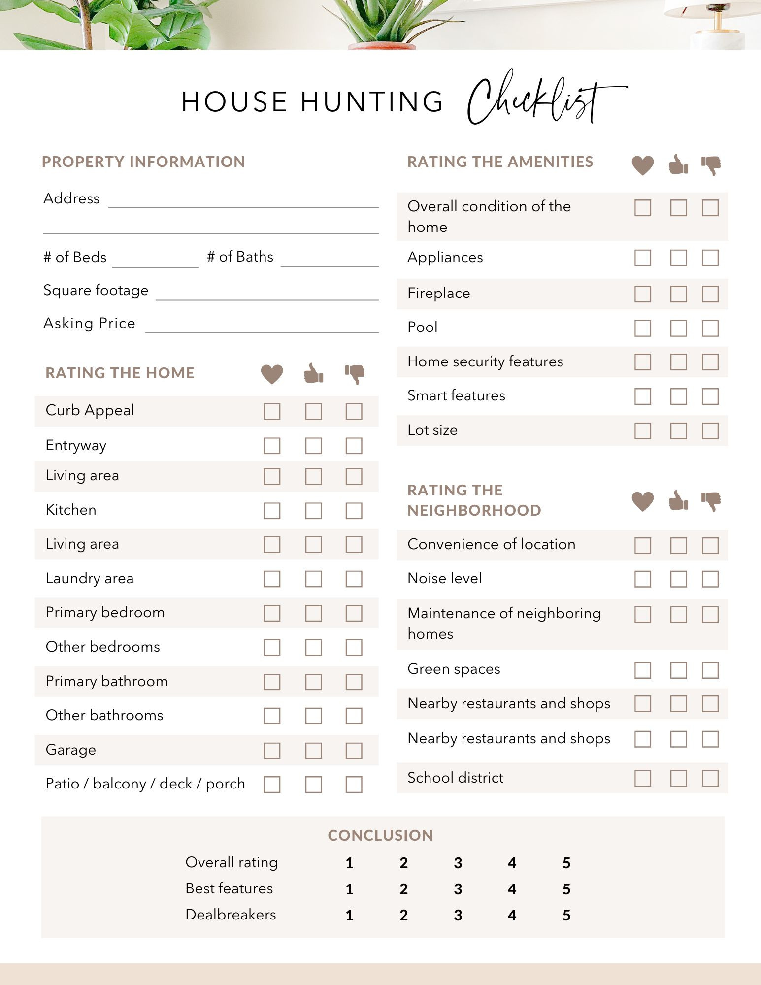 Home Buying Process Checklist (PDF) & BONUS House Hunting