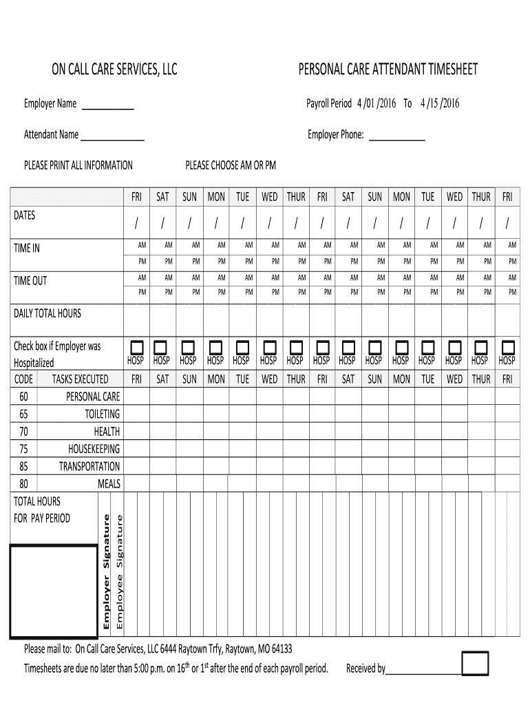 sample home health aide timesheet template