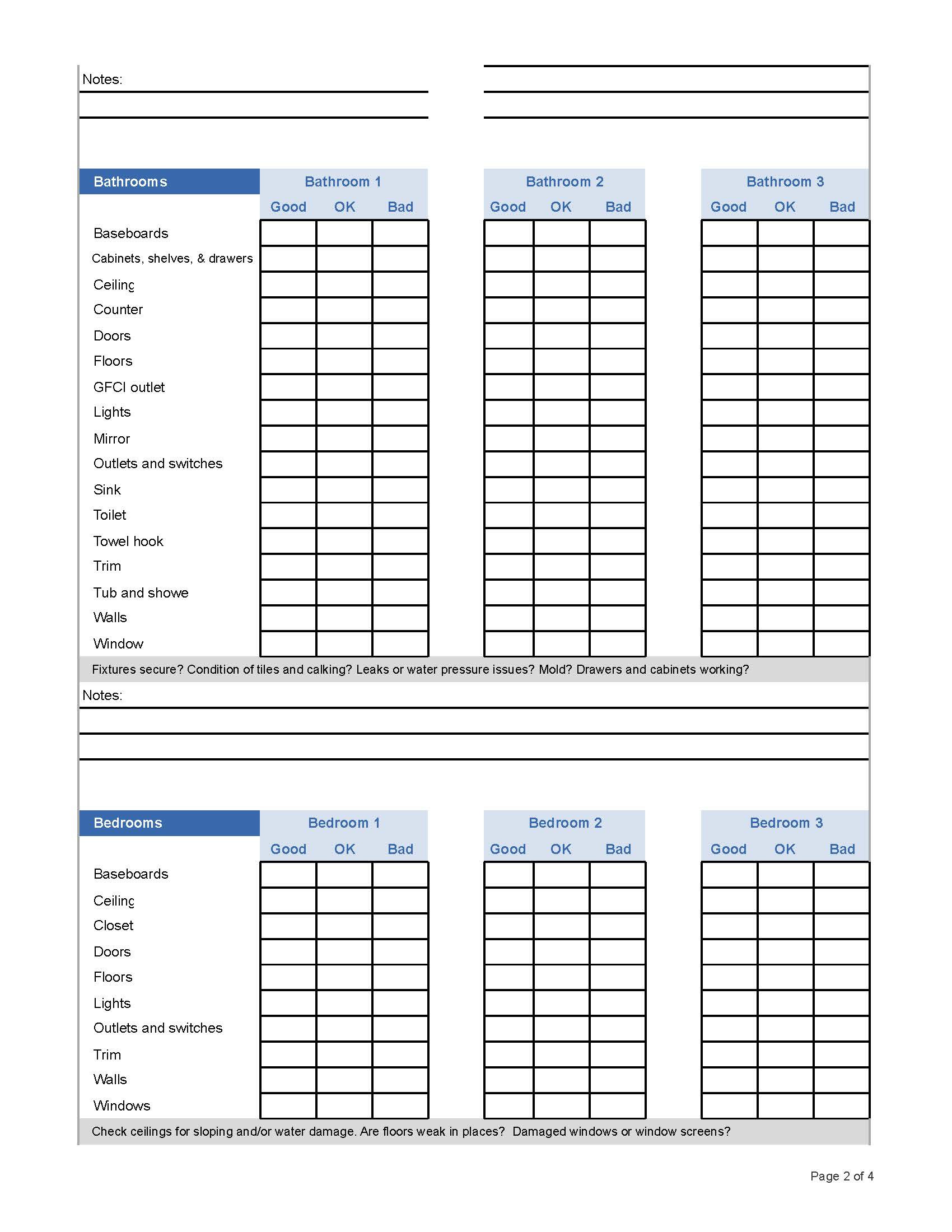 Home Inspection Checklist Inspect It Austin TREC #