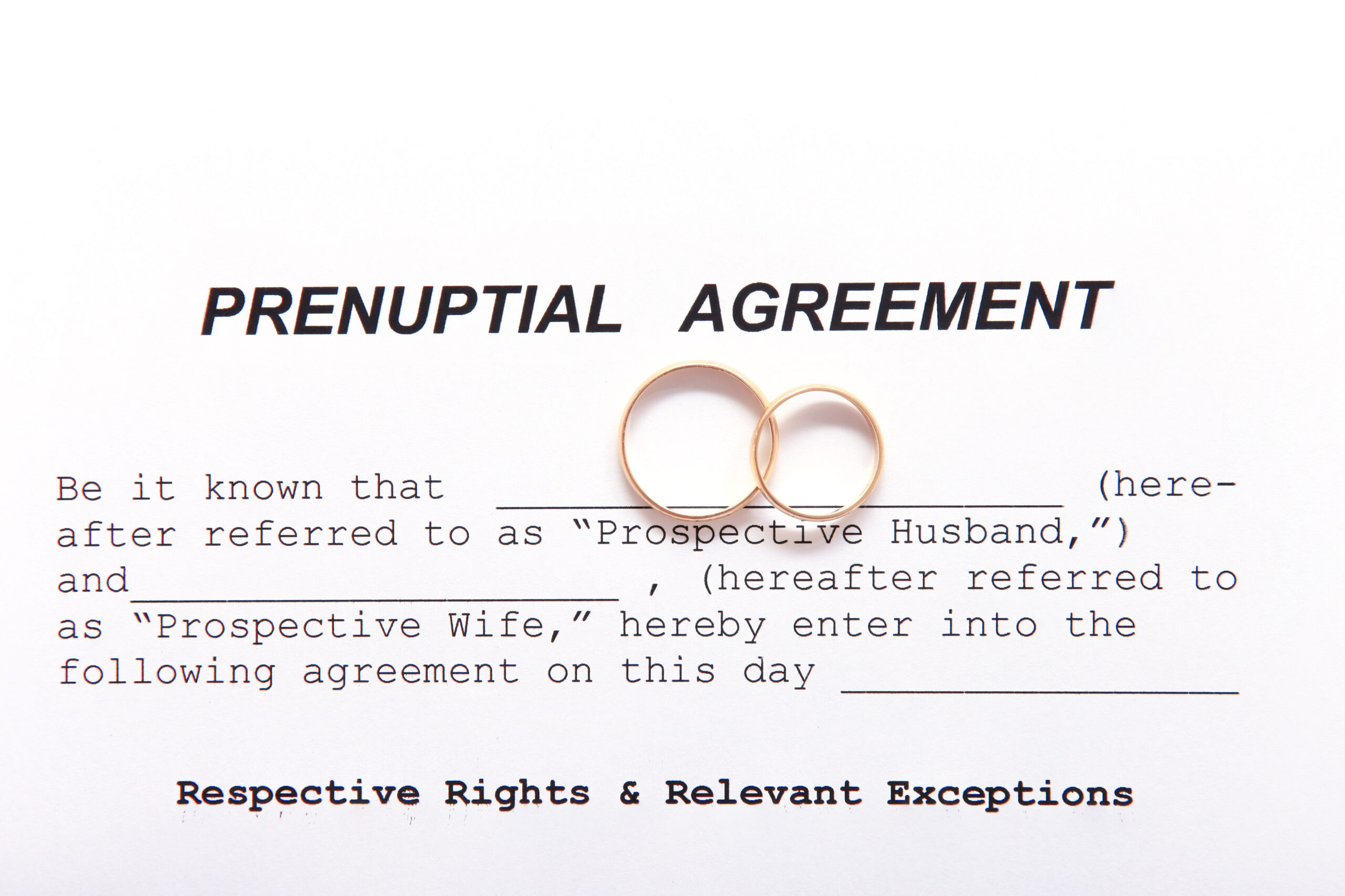 sample prenuptial agreement template