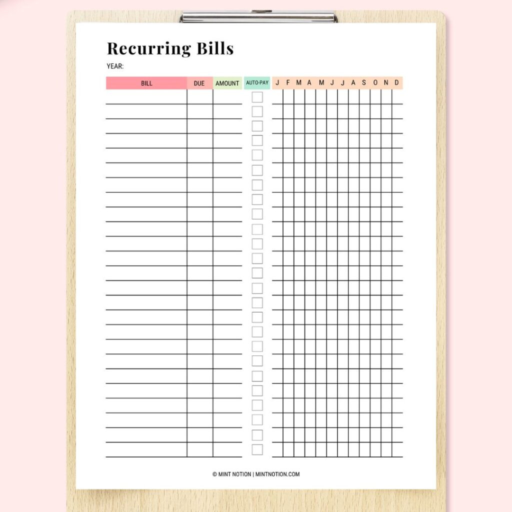 sample half payment budget template