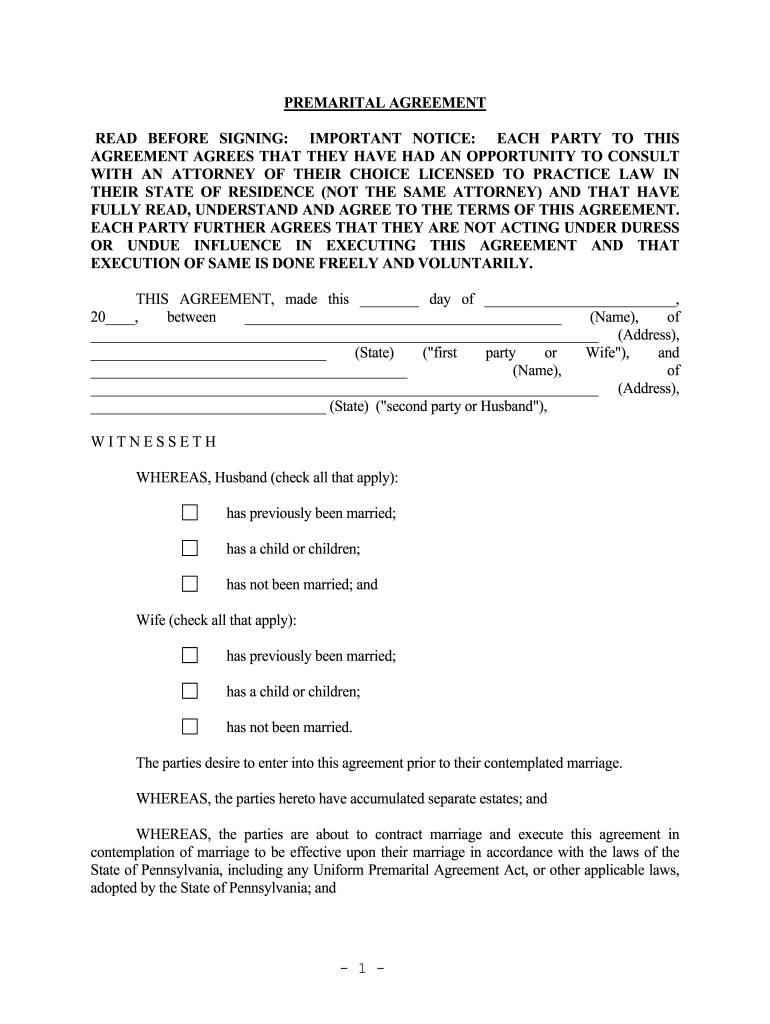 sample marriage agreement template