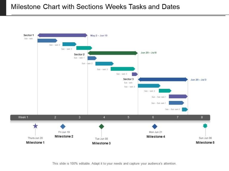 》Milestone Chart Template