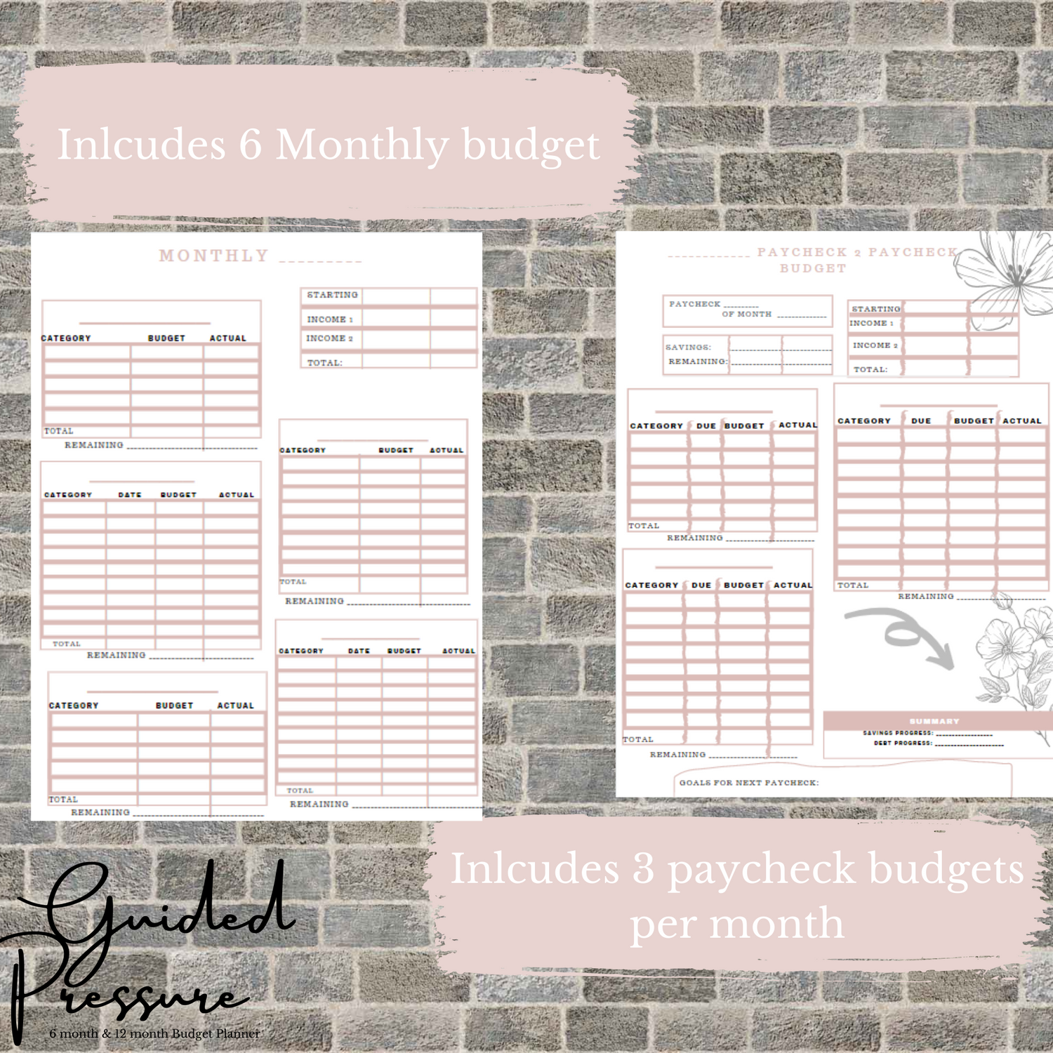 sample 6 month budget template