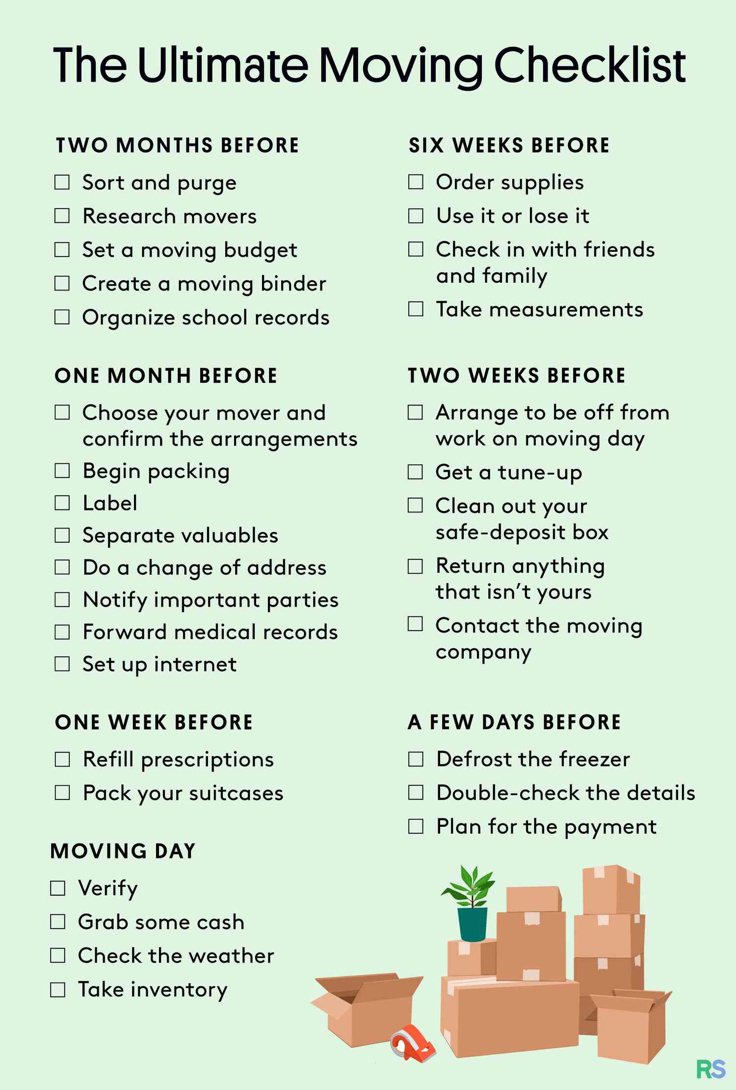 Moving Checklist: A Timeline to Simplify Your Move