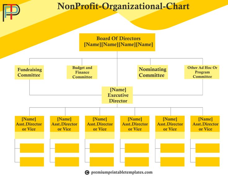 nonprofit organization chart template