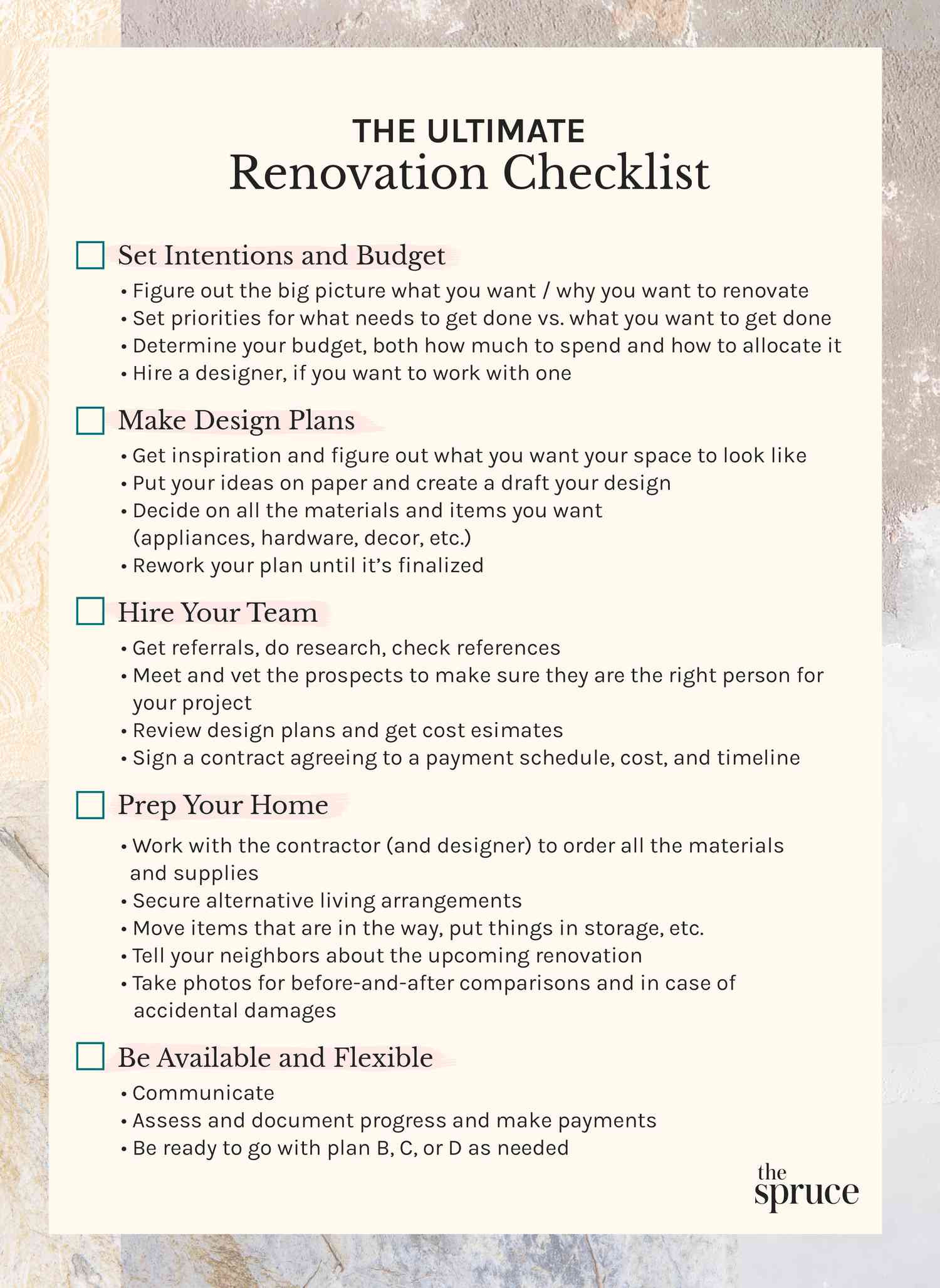 Our Ultimate Renovation Checklist Will Help You Plan Any Project