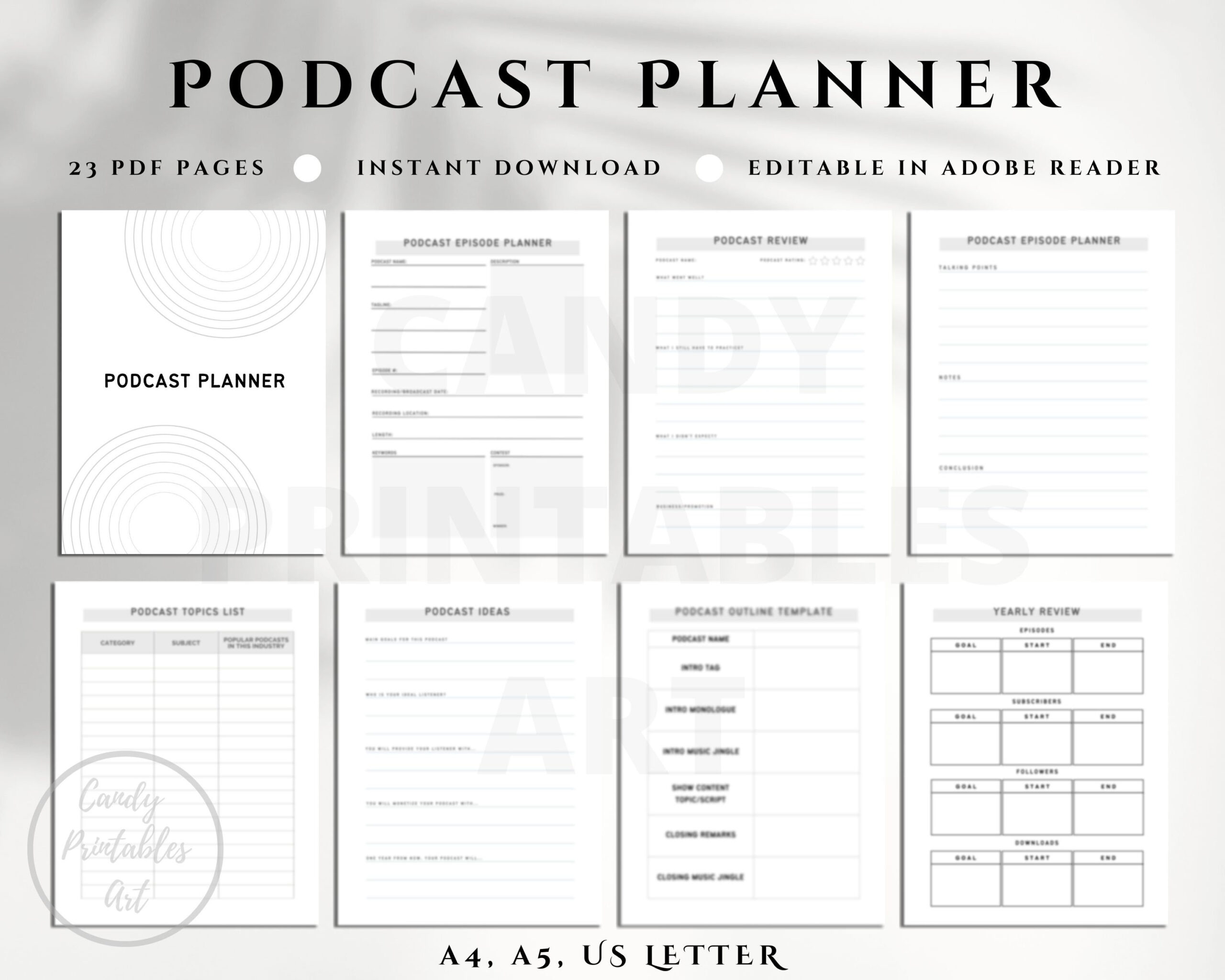 sample podcast budget template