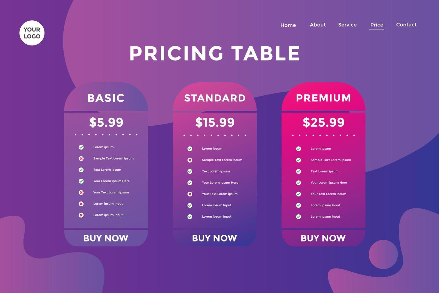 sample Graphic Design Price List Template