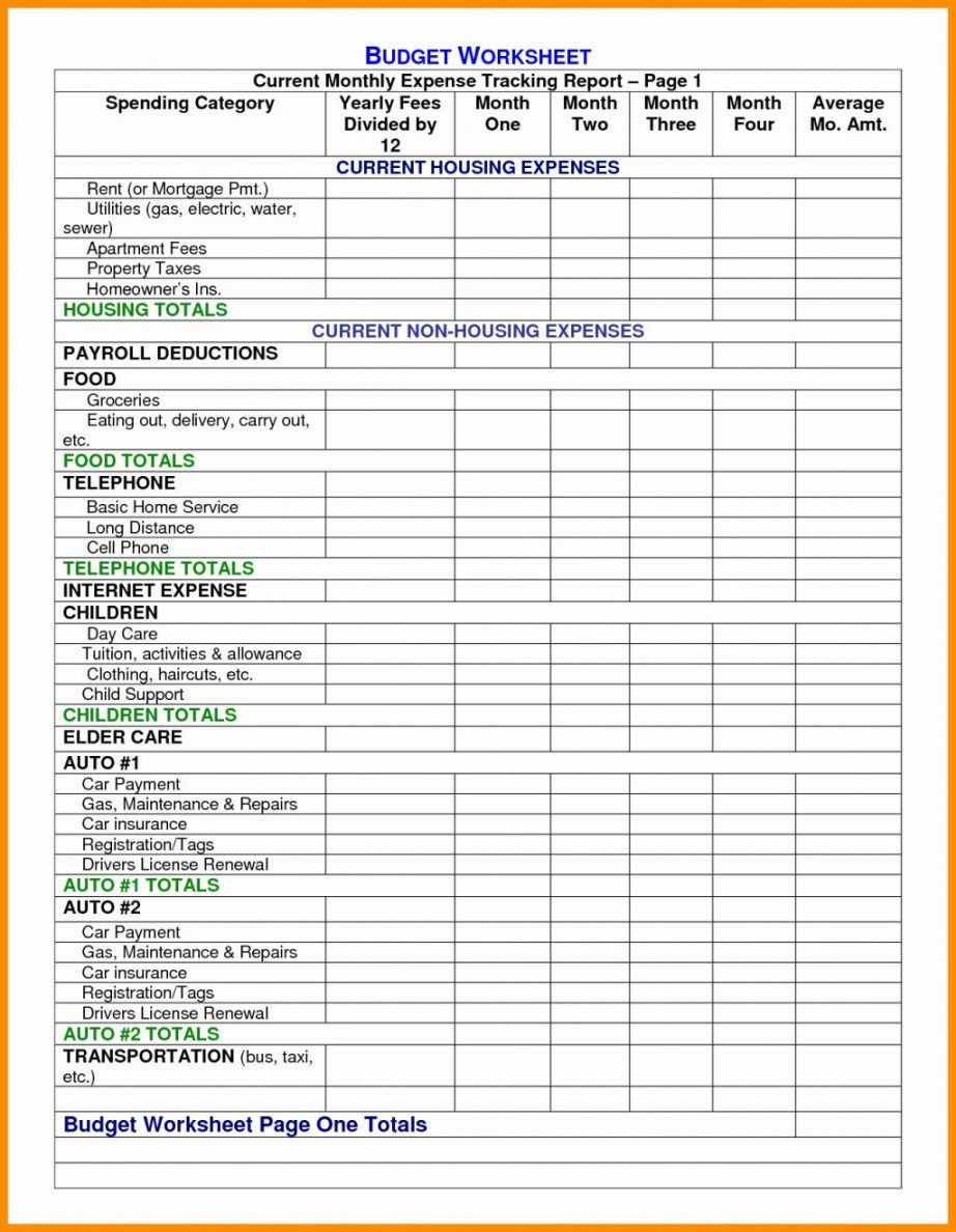 sample restaurant budget template