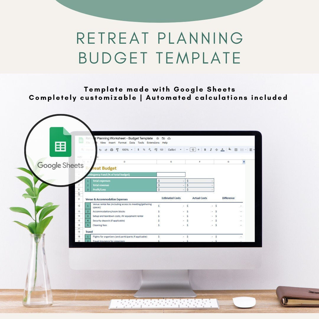 sample retreat budget template