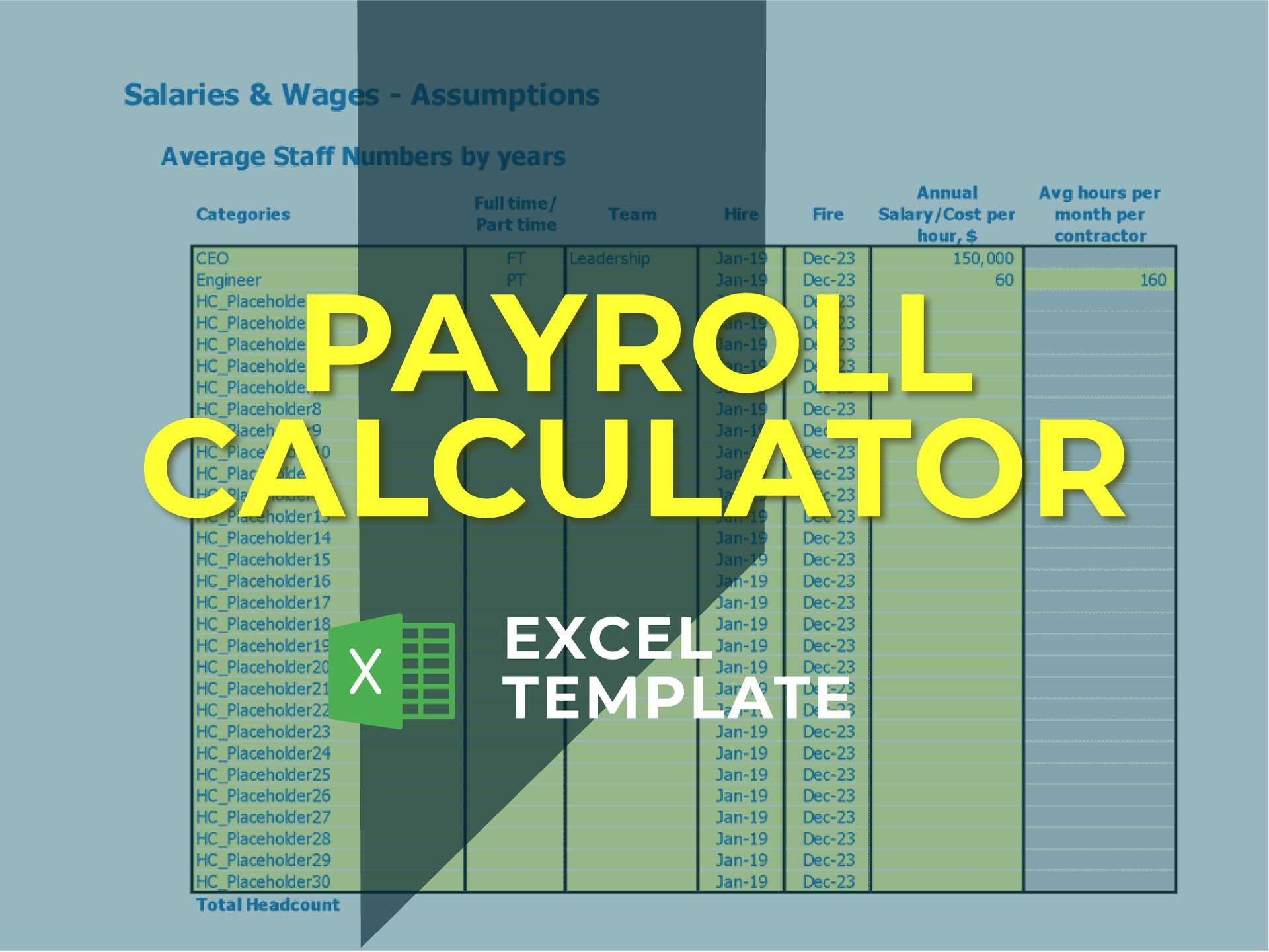 sample employee salary budget template