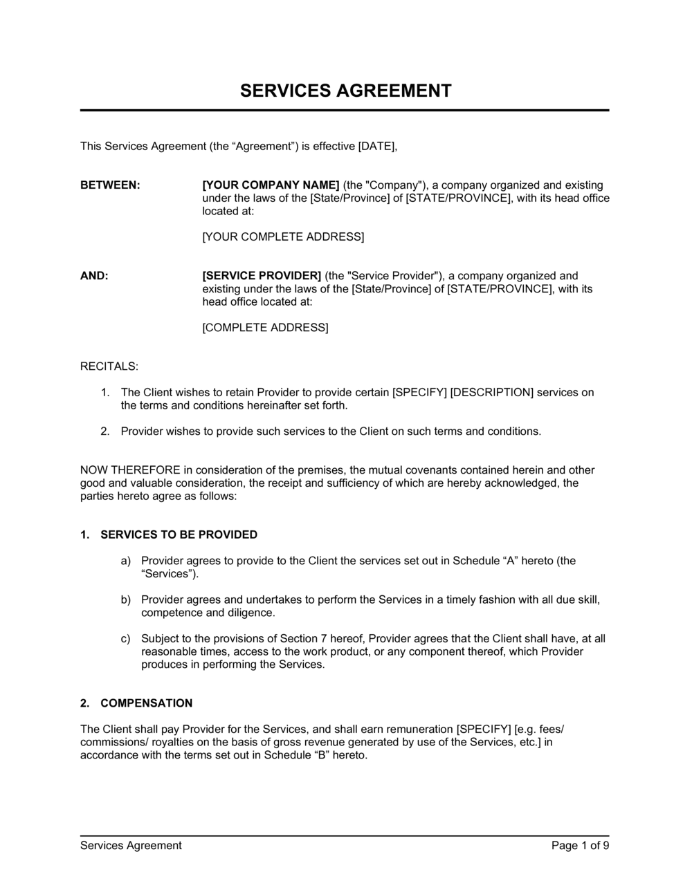 sample royalties agreement template