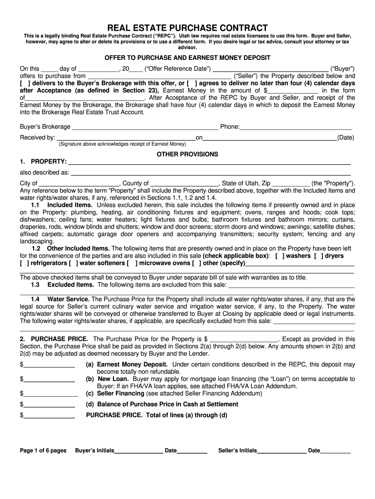 sample home purchase agreement template