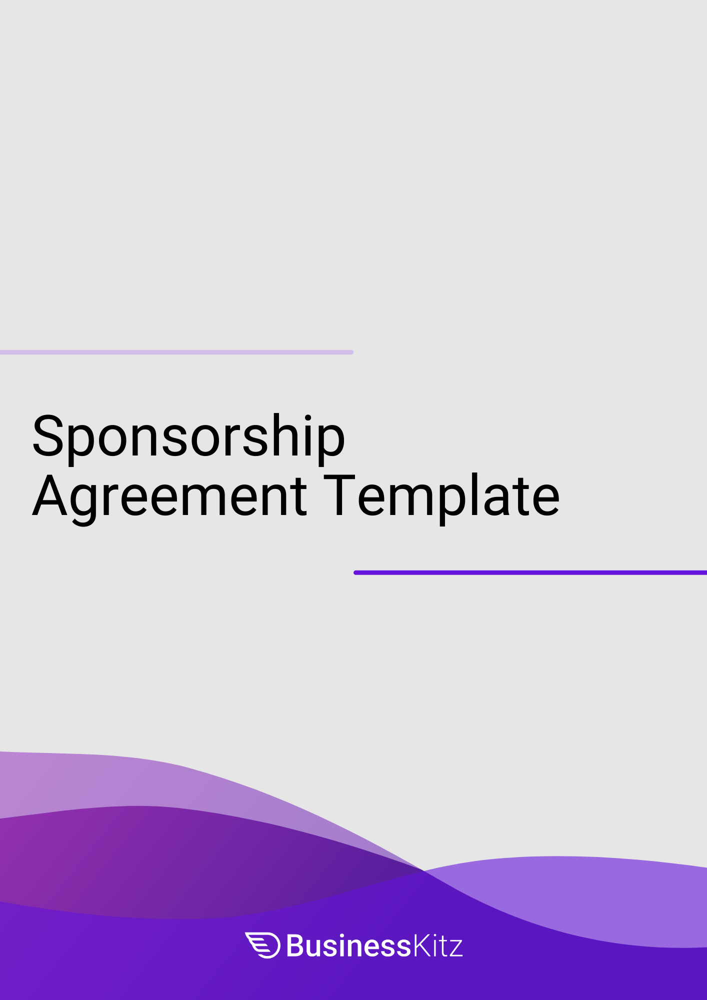 sample Sponsorship Agreement Template