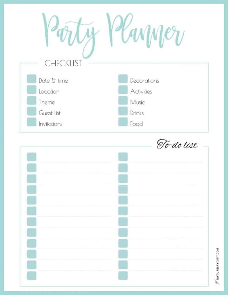 Step-By-Step Guide to Plan a Successful Party + Printable Checklist