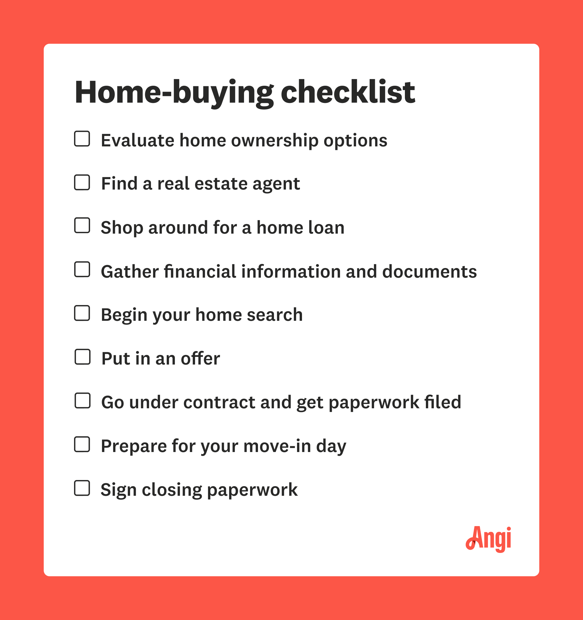 The Best Home-Buying Checklist