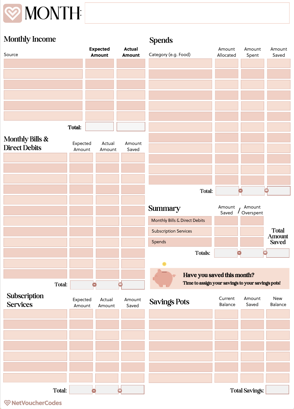 sample server budget template