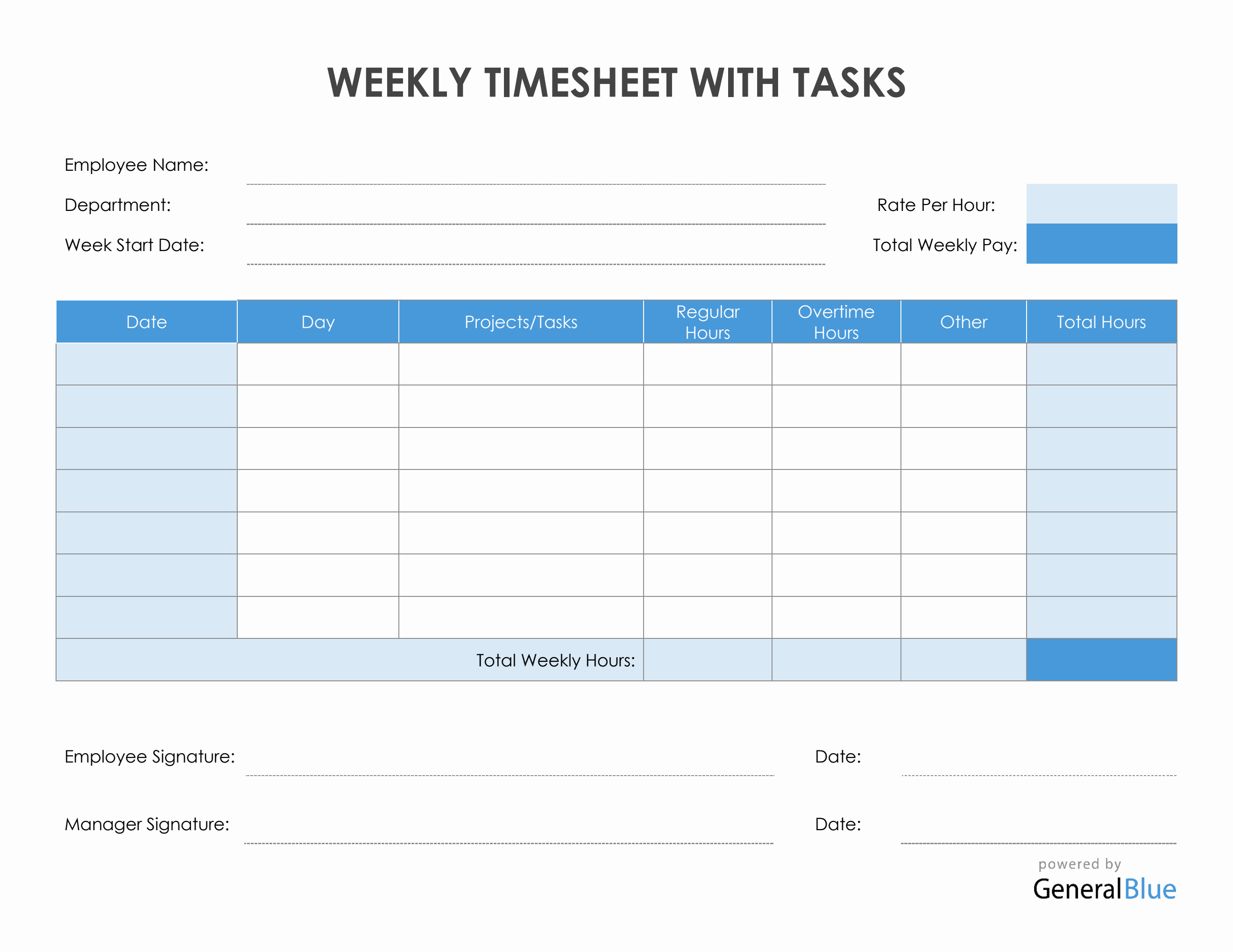 sample daily timesheet with tasks template